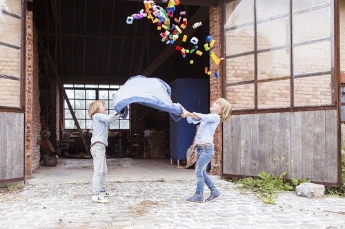 2 в 1: мешок для хранения игрушек и игровой коврик Play&Go Джинсы