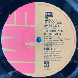 Винтажная виниловая пластинка LP Pink Floyd The Dark Side Of The Moon (Japan 1974) (Obi) (Полный Комплект 2 Постера, Открытка, Буклет)