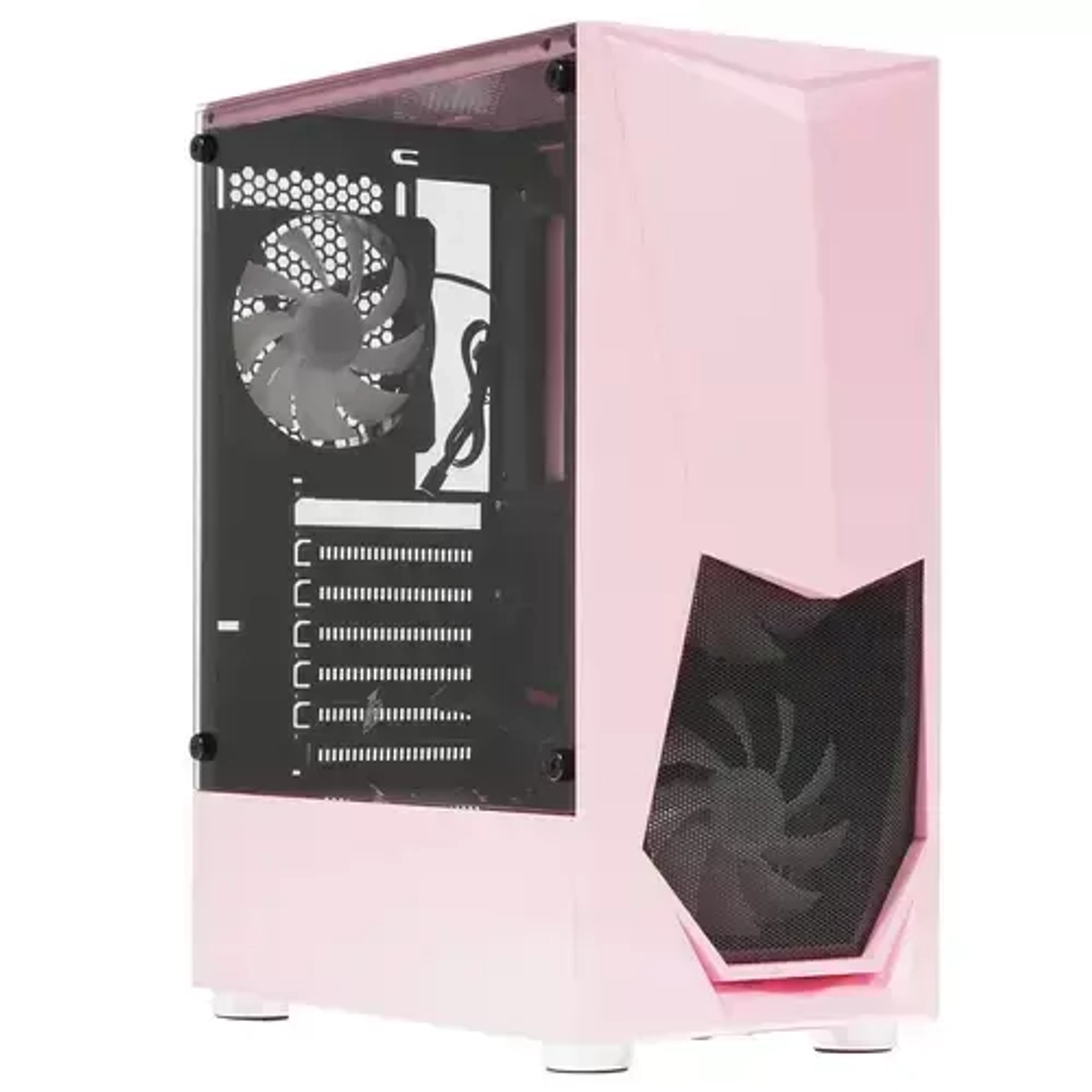 Компьютерный корпус 1STPLAYER DK-3 TG Pink
