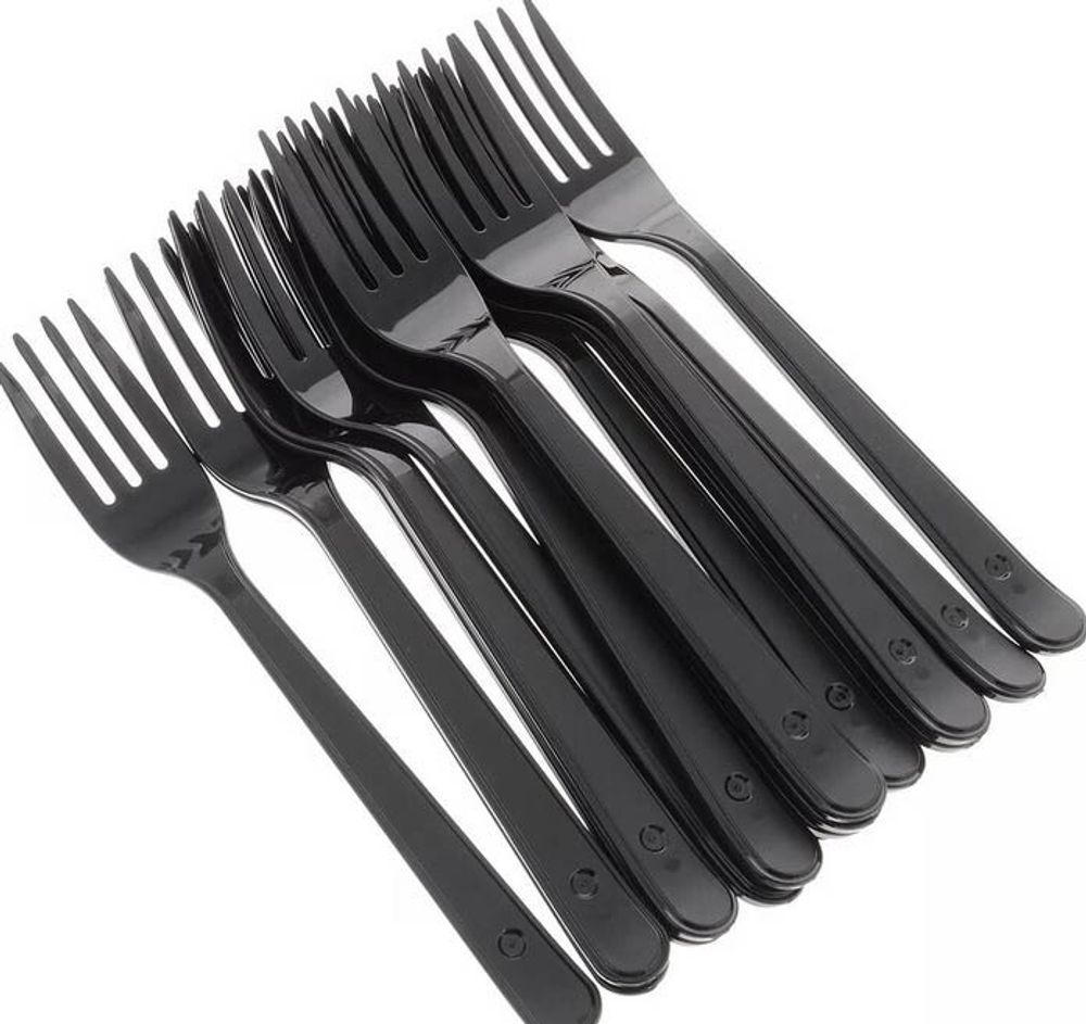 Вилка ПРЕМИУМ ЧЕРНАЯ (10шт)