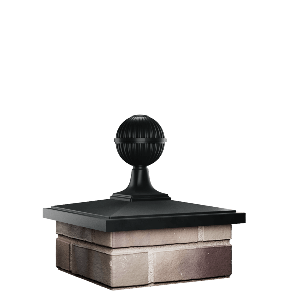 Колпак для забора BONA на 1,5 кирпича с шаром