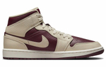 Кроссовки Jordan Air Jordan 1 Mid Se "Beach Cherrywood" (Женская размерная сетка)