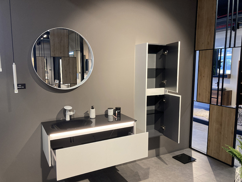 Тумба с раковиной Orka Lisbon 90 5001429 подвесная Кашемировая матовая