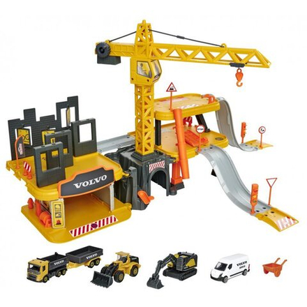 Игровой набор Majorette - строительный комплект Creatix Volvo, 5 машинок 2050032