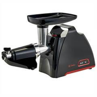 Мясорубка электрическая 2000 Вт DELTA DL-6105M черная с красным + насадка для томатов