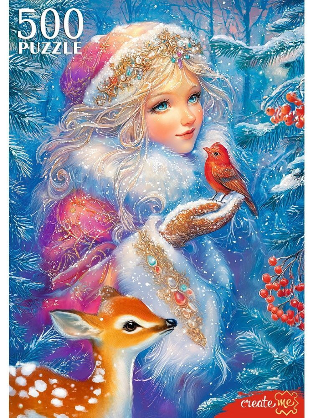 Пазлы 500 элементов "Снежная принцесса"