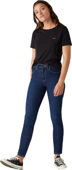 Джинсы Wrangler HIGH RISE SKINNY NIGHT BLUE т.синий