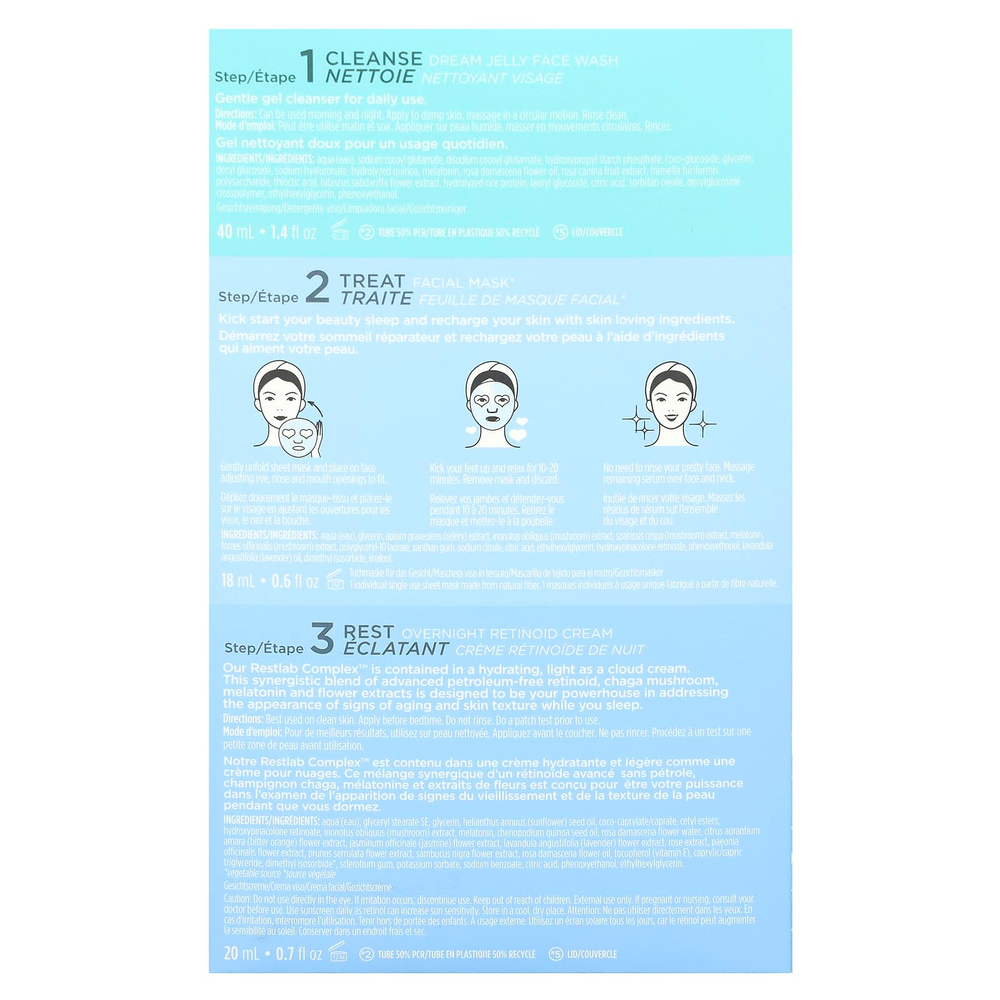 Pacifica, Wake Up Beautiful, набор для здорового сна, набор из 3 предметов