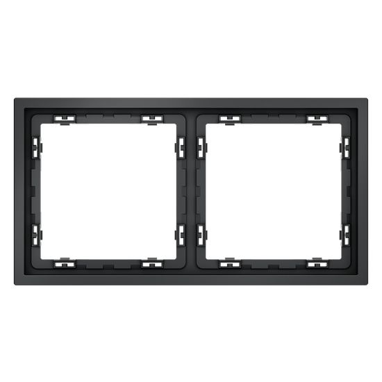 Рамка пластиковая VOLTUM S70 на 2 поста, (графит)