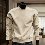 Мужской замшевый свитшот