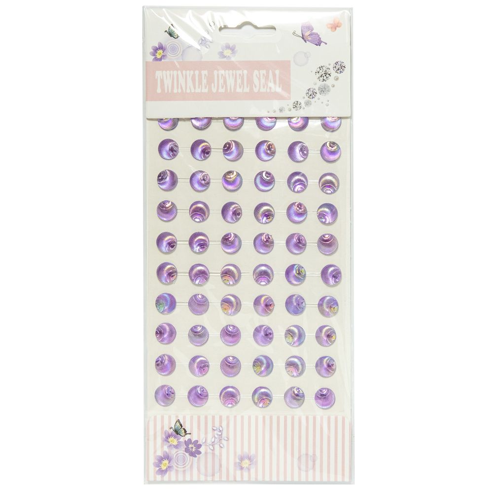 Набор наклеек Стразы Кристалл, 16*9см, акриловые, Egoist, ассорти, 1 шт.