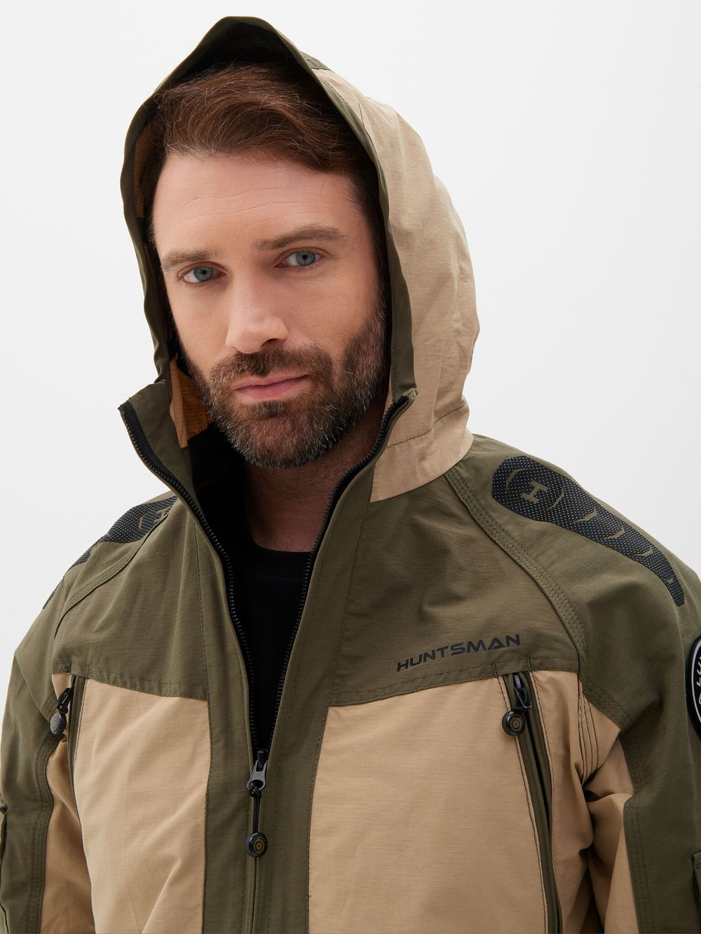 Костюм летний Горка-Люкс ткань Nylon Cotton Рип-Стоп цвет Хаки/Песок