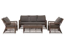 "Гранд Латте" лаунж-зона из искусственного ротанга, цвет коричневый