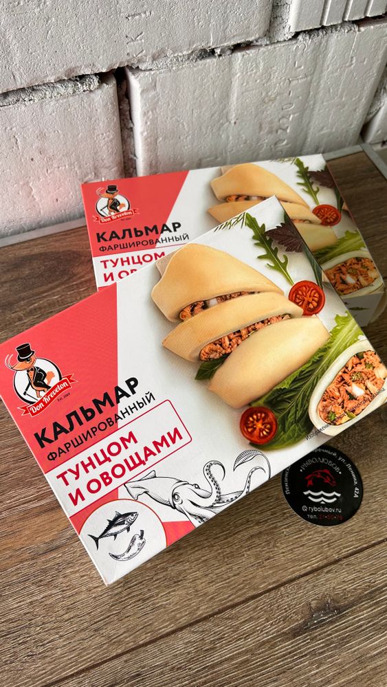 Кальмар фаршированный тунцом 600 гр