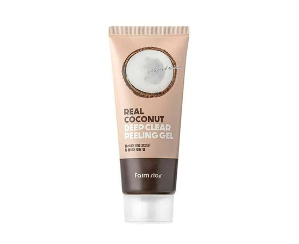 Пилинг-скатка с экстрактом кокоса FarmStay Real Coconut Deep Clear Peeling Gel