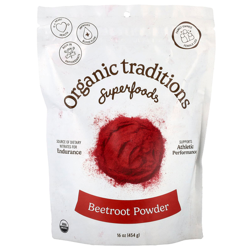 Organic Traditions, Superfoods, свекольный порошок, 454 г (16 унций)
