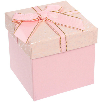 Коробка подарочная «Бант» 10*10*9,5 см