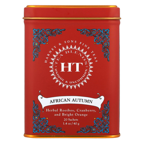 Harney & Sons, HT Tea Blends, африканская осень, без кофеина, 20 пакетиков, 40 г (1,4 унции)
