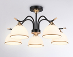 Подвесной светильник TR3162/5 BK/FGD черный/золото E27/5 max 60W D580*300