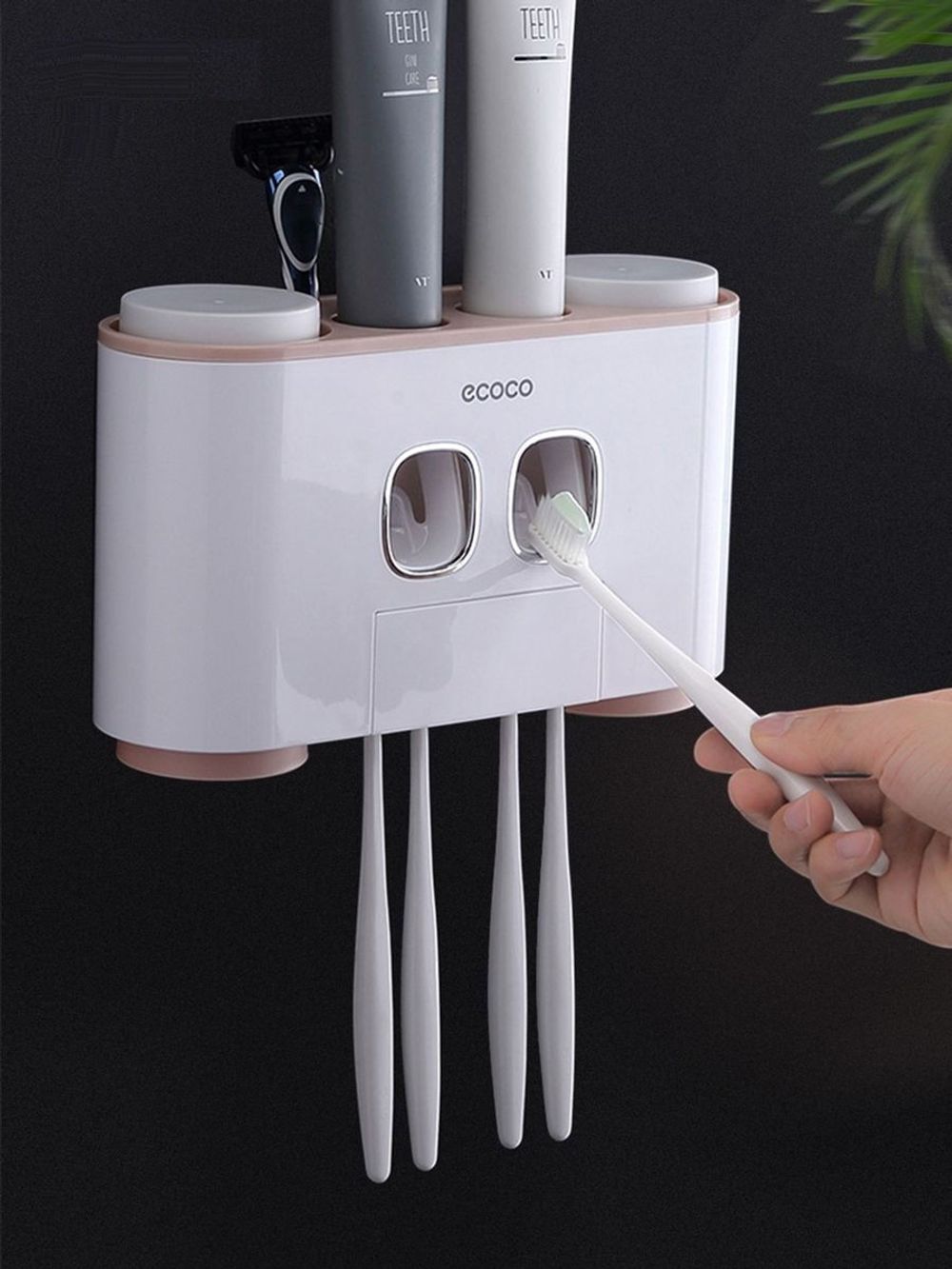 Дозатор для зубной пасты и держатель для щеток