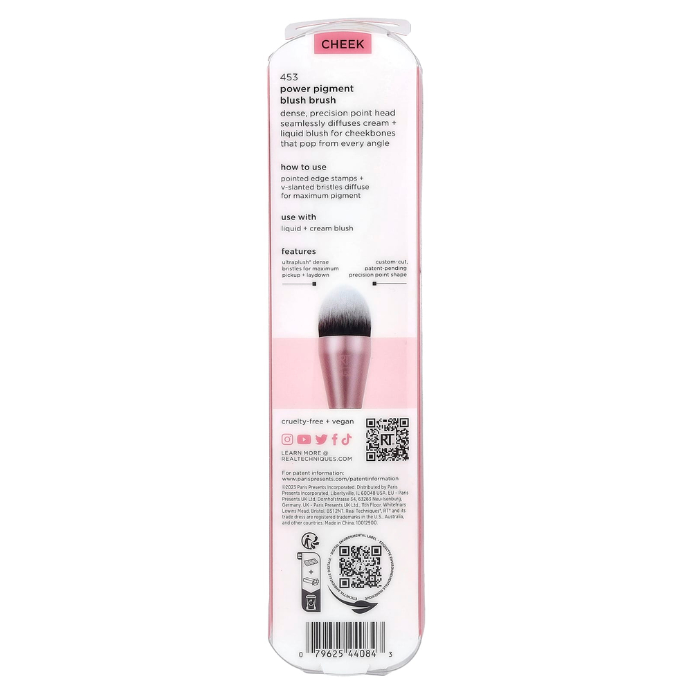 Real Techniques, Кисть для румян Power Pigment, 1 шт.