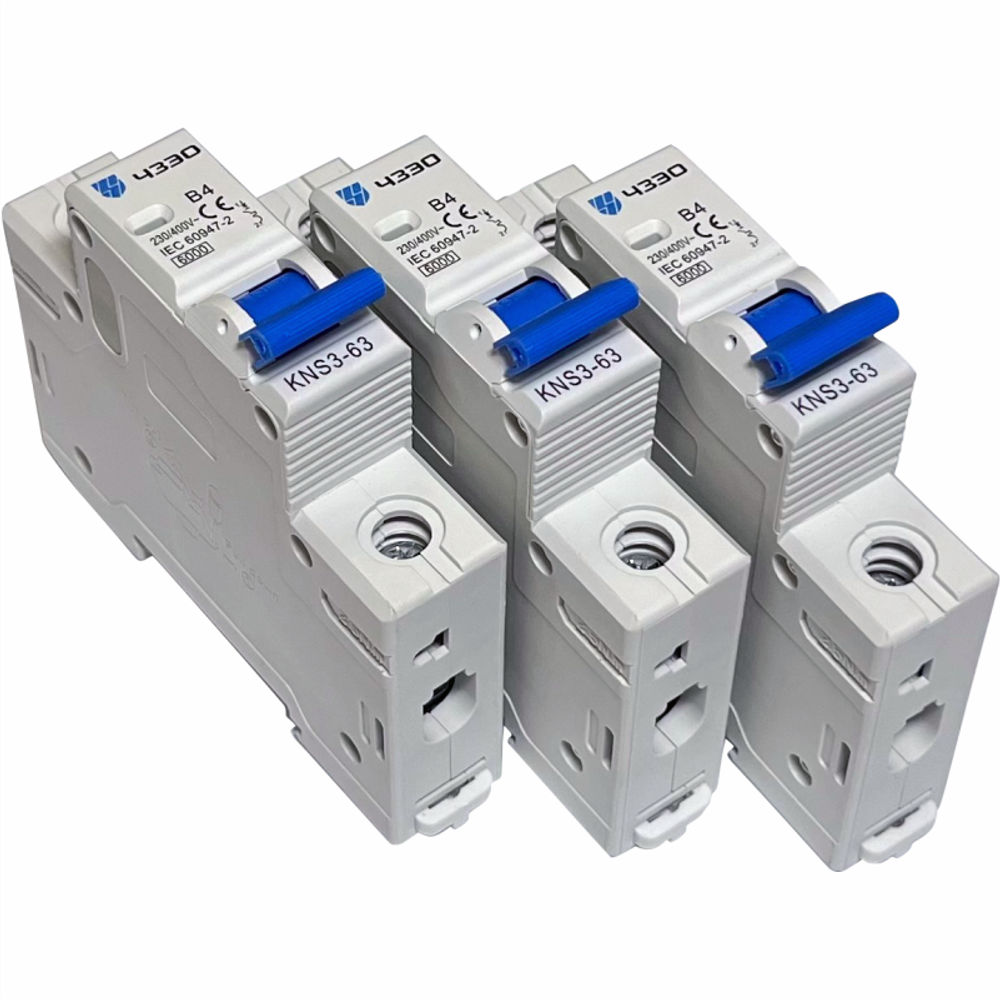 Модульный автоматический выключатель KNS3-63-AC-1P-B4