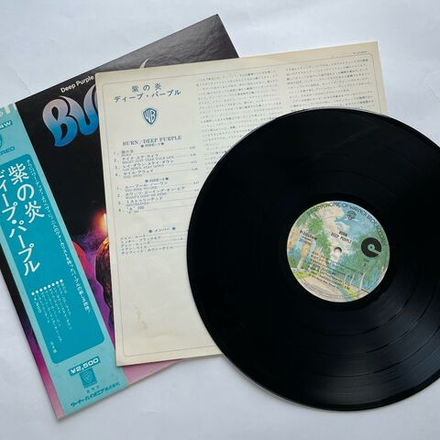 Винтажная виниловая пластинка LP Deep Purple Burn (Япония 1976) (Оби)