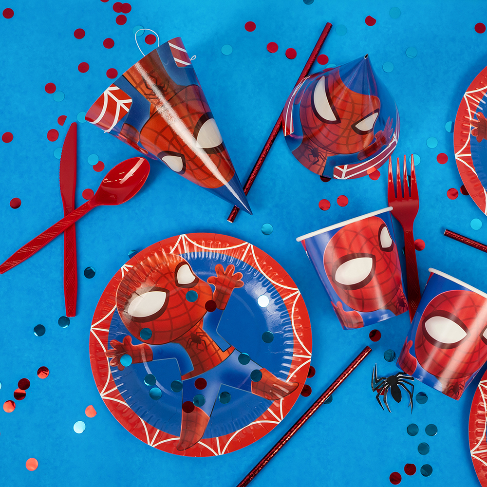 Колпаки праздничные «Человек-паук», 6 шт