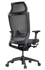 Кресло эргономичное SCHAIRS ZENITH ZEN2-М01B каркас черный/ IR19GY сетка/ IT01GY ткань серая