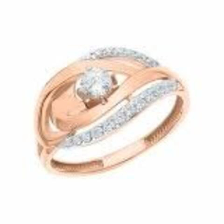 Кольцо из золота с фианитами