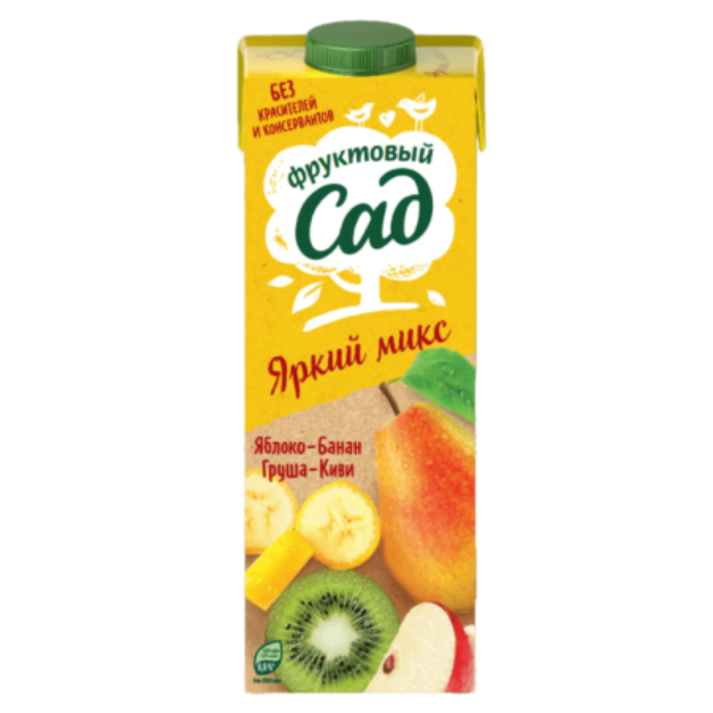 Сок натуральный Фруктовый Сад Яркий микс 0.95 л