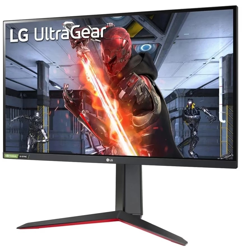 LCD LG 27" 27GN65R-B UltraGear черный и черный/красный {IPS 1920x1080 144Hz 1ms HDMI DisplayPort G-Sync HAS Pivot} [27gn65r-b.aruz]