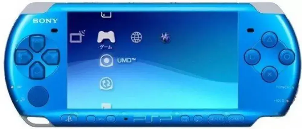 Портативная консоль Sony PlayStation Portable Slim Lite PSP 3000 Carnival Blue (Голубая) (REF)