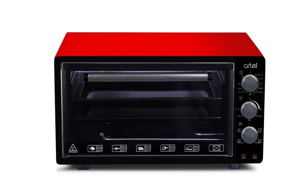 Электрическая мини-печь VESTA MP-V 2336 PL черно-красная