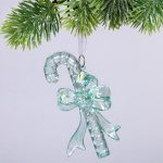 Подвеска "Волшебный леденец" 7*12 см, Зелёный (Серпантин)