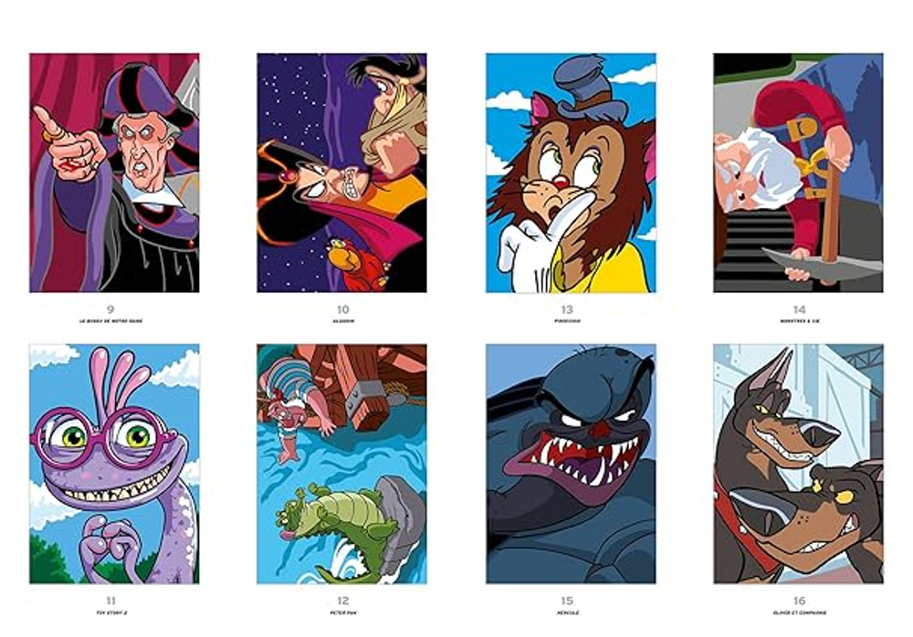 Раскраска по номерам Coloriages mysteres Disney - Тайные раскраски Disney: Лучшие мастера