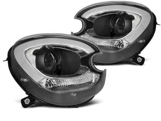Передние фары Tube Light для Mini Countryman R60 (10-14) Black XENON