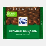 Шоколад Молочный Цельный миндаль Ritter Sport 100г