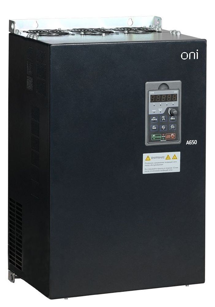 Преобразователь частоты A650 380В 3Ф 30kW 60А со встроенным тормозным модулем ONI