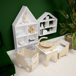 🏡 Стеллаж-полка «Теремок» — компактный, уютный, «по росту» ребёнку 🌱