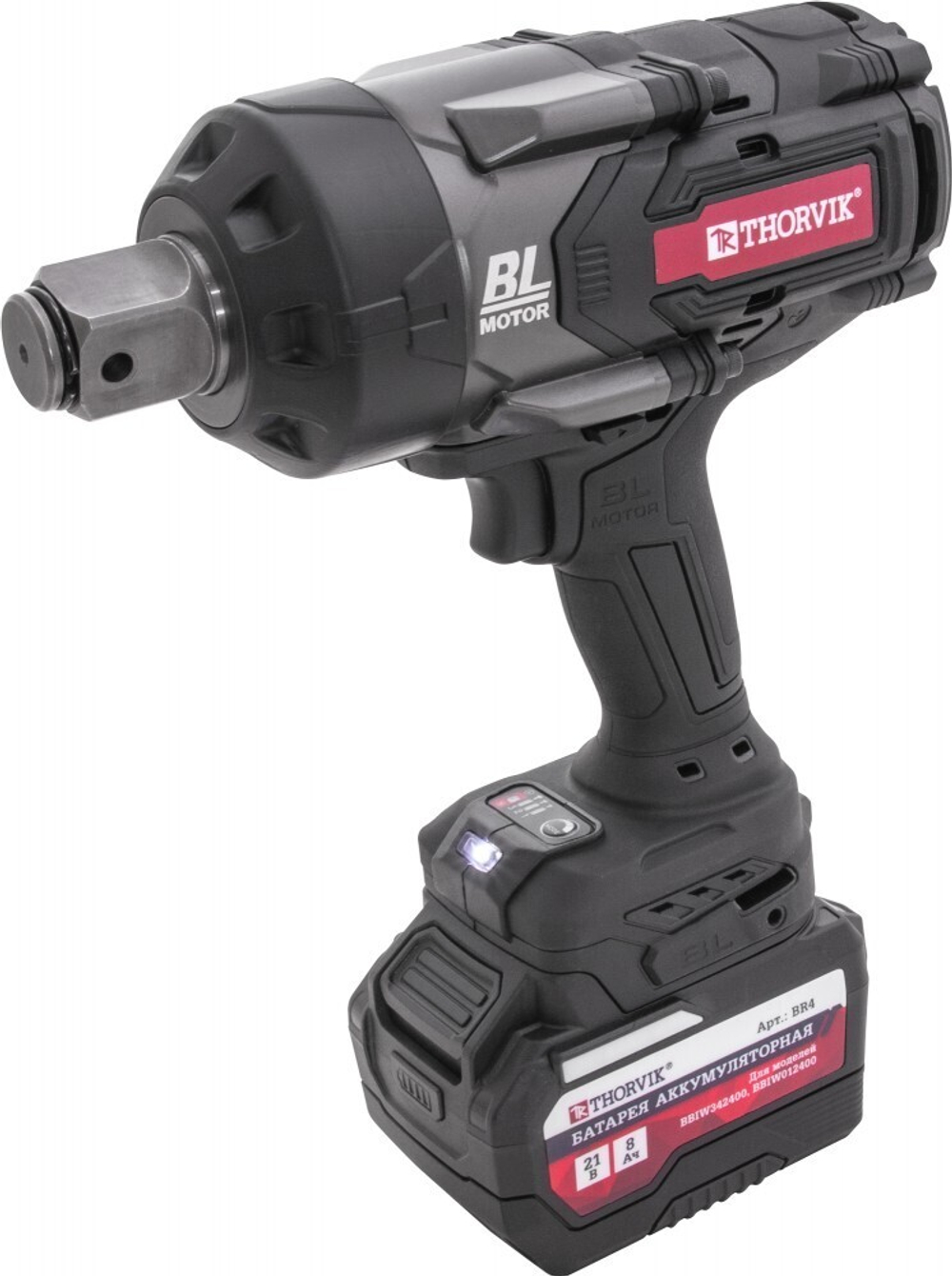 BBIW012400 Гайковерт ударный аккумуляторный бесщёточный 1"DR, 21В, 2400 Нм