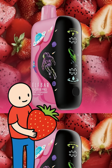 Elf Bar GH33000 Pro – Sour Strawberry Dragonfruit (5% nic)