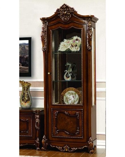 Шкаф-витрина ДЖОКОНДА корень  глянец