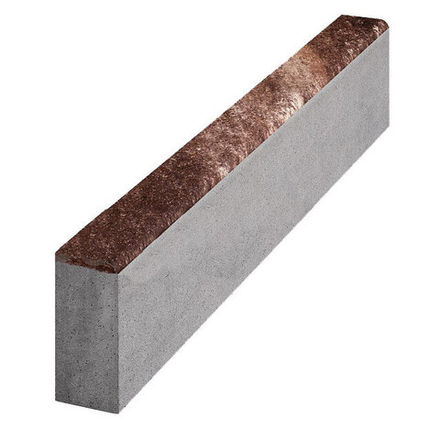 Бордюрный камень Steingot Садовый, цвет Штайн Браун 1000х200х80