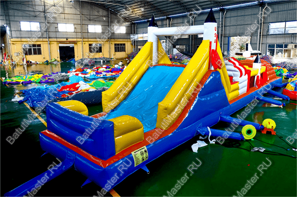 Коммерческий надувной батут "Ракета на взлёте"