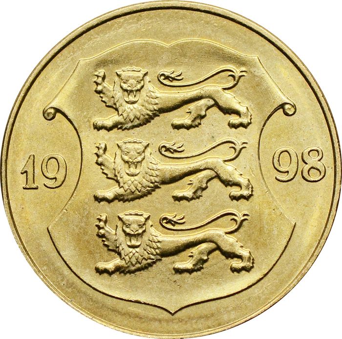 1 крона 1998 Эстония XF