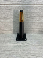 Ножки для мебели черные золото 200 мм 4 штуки