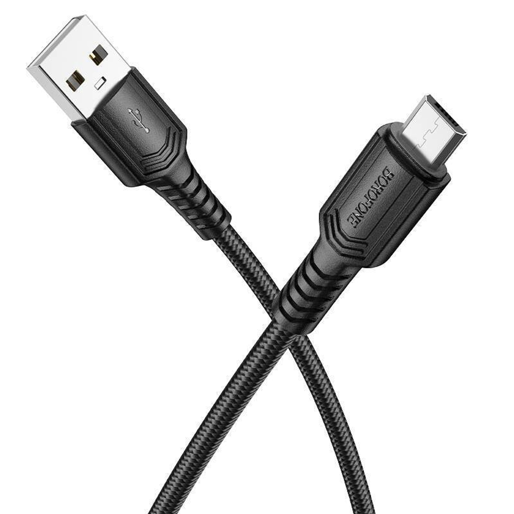 Кабель Type-C 1-метр 3А BOROFONE BX116 плетёный