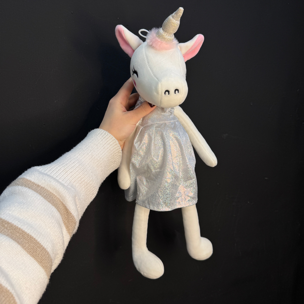 Единорожка плюшевая в платье