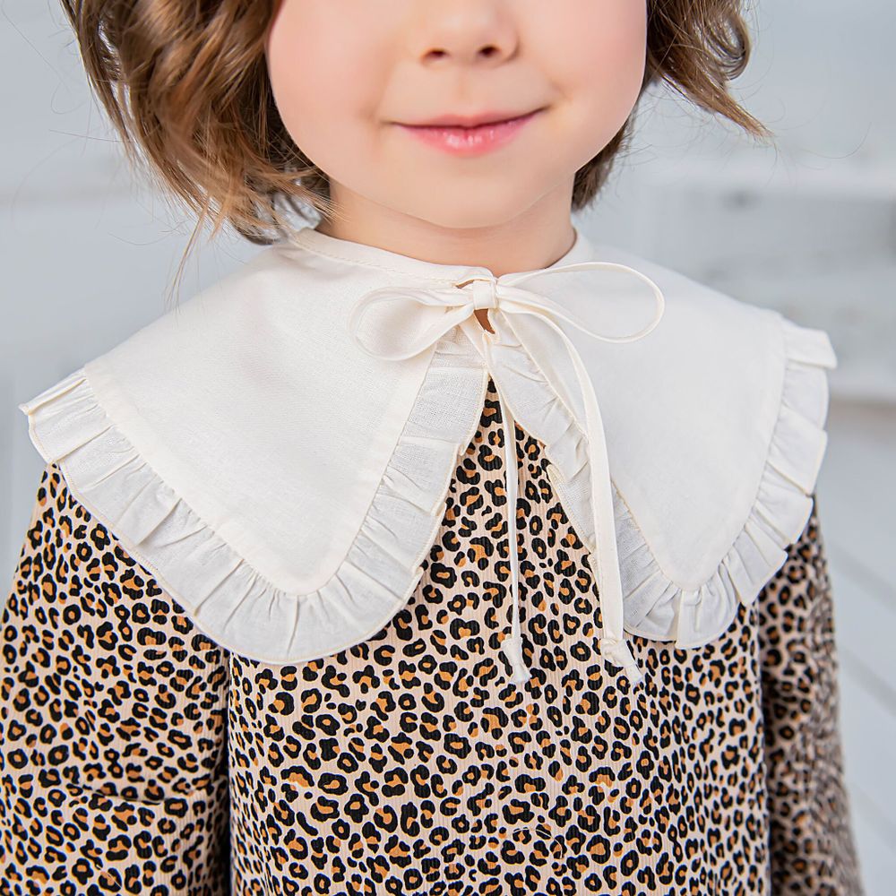 Воротник с рюшами "Молоко"